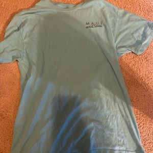 Medium Blue Maui and sons shirt.